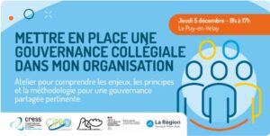 Atelier – Mettre en place une gouvernance collégiale dans mon organisation – 5 décembre 2024